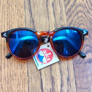 Vintage NWT i ski Tortoise Shell Sunglasses with Blue Lenses